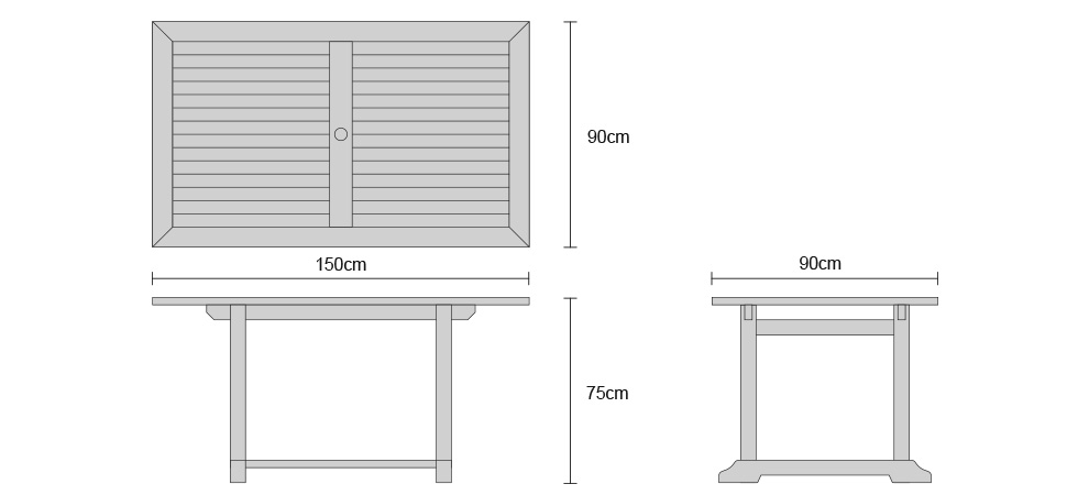 Hilgrove 6 Seater Garden Table and Monaco Stacking Chairs Set